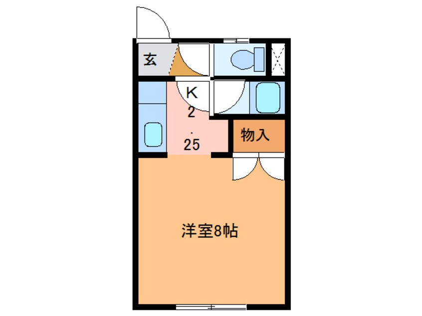 間取図 コーポ時計台