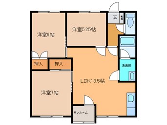 間取図 リバーサイドハウスⅡ