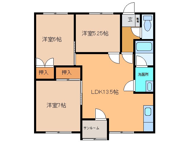 間取り図 リバーサイドハウスⅡ