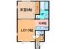 アバンタイム 1LDKの間取り