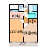 シャルム参番館 1LDKの間取り