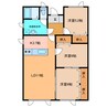 西23南1借家(131-18) 3LDKの間取り