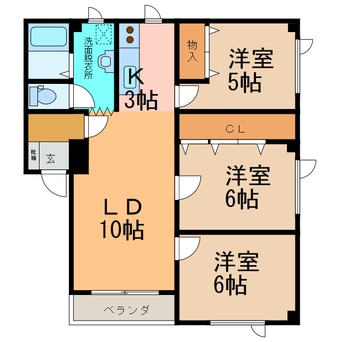 間取図 Frontera（ﾌﾛﾝﾃｰﾗ）