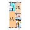 ＮＣウイング緑陽台 1LDKの間取り