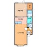 casa soleadaⅠ・Ⅱ（カーサソリーダ） 1LDKの間取り