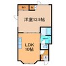 161ハイツ 1LDKの間取り