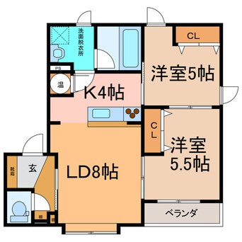 間取図 ｴｸｽﾌﾟﾗｲｽ緑陽