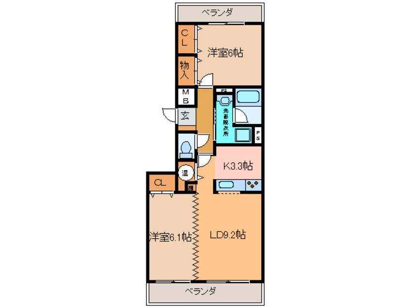 間取図 ﾊﾋﾟｵ壱番館