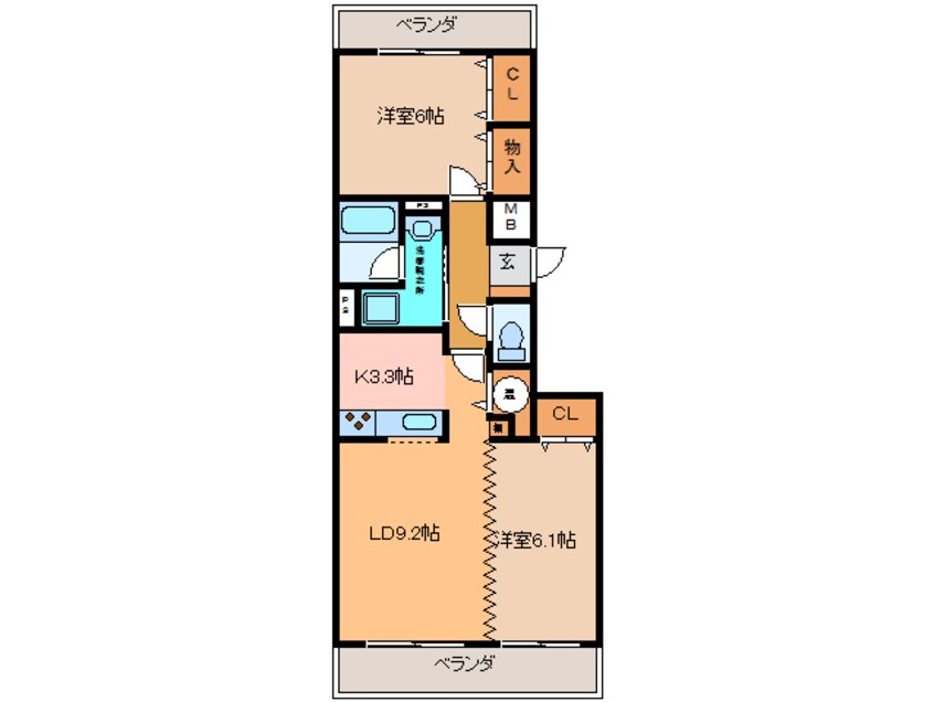 間取図 ﾊﾋﾟｵ壱番館