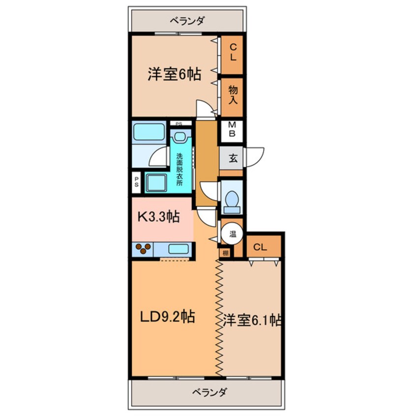 間取図 ﾊﾋﾟｵ壱番館