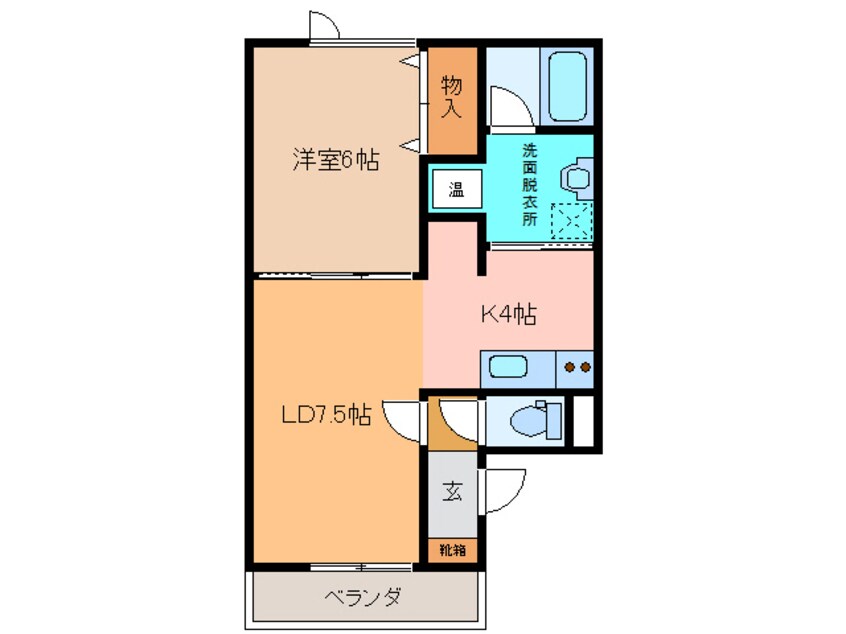 間取図 ﾊｲﾂ伊藤Ⅲ