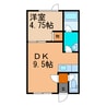 スペースＢ 1DKの間取り