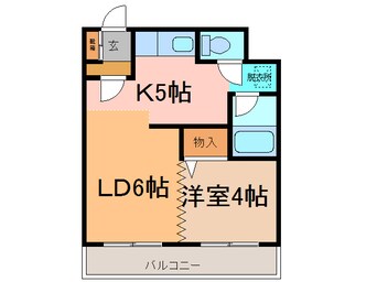 間取図 ベルトピア帯広Ⅱ