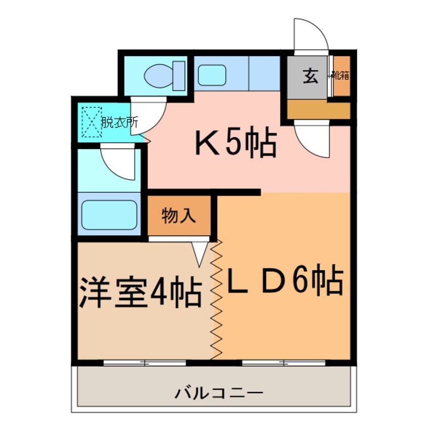 間取図 ベルトピア帯広Ⅱ