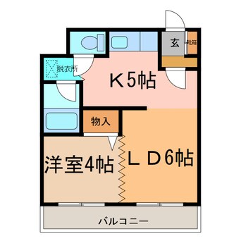 間取図 ベルトピア帯広Ⅱ