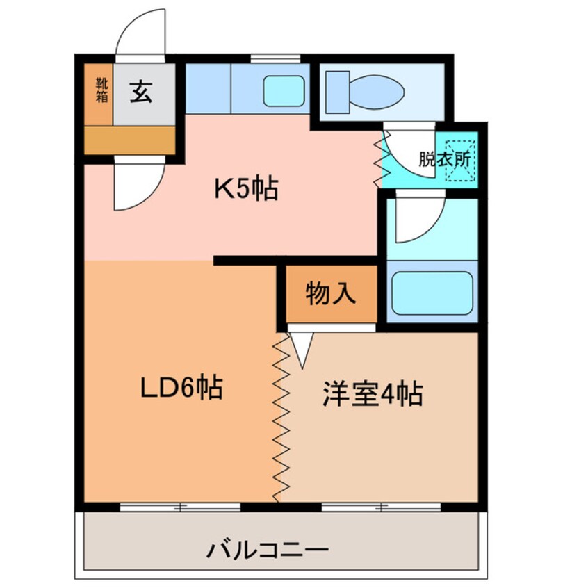 間取図 ベルトピア帯広Ⅱ