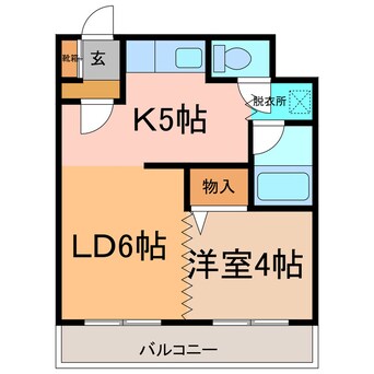 間取図 ベルトピア帯広Ⅱ