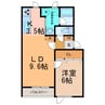 ＡＬＰＨＡⅡ 1LDKの間取り
