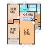 ＡＬＰＨＡⅠ 2LDKの間取り