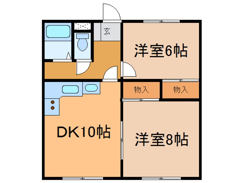 間取図 メゾン柏林台