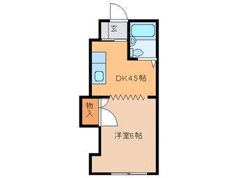 間取図 ｸﾗｯｼｰ北門ｸﾗﾌﾞ