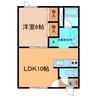 アイリス 1LDKの間取り