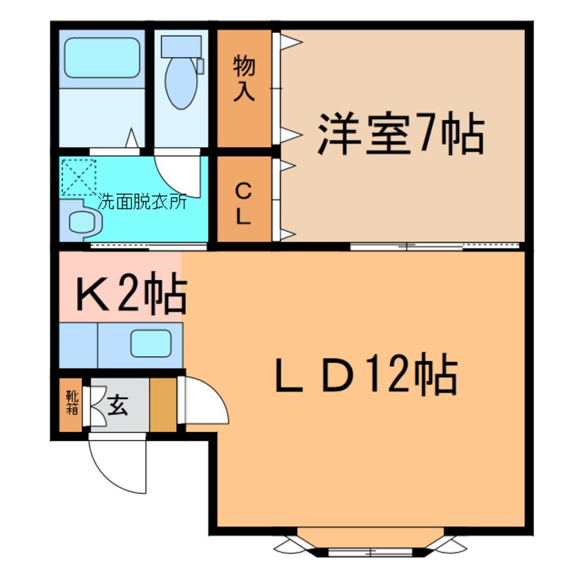 間取図 スペースひびき野Ⅰ・Ⅱ