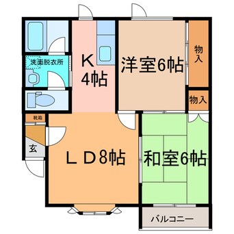 間取図 コンフォート音更Ⅰ