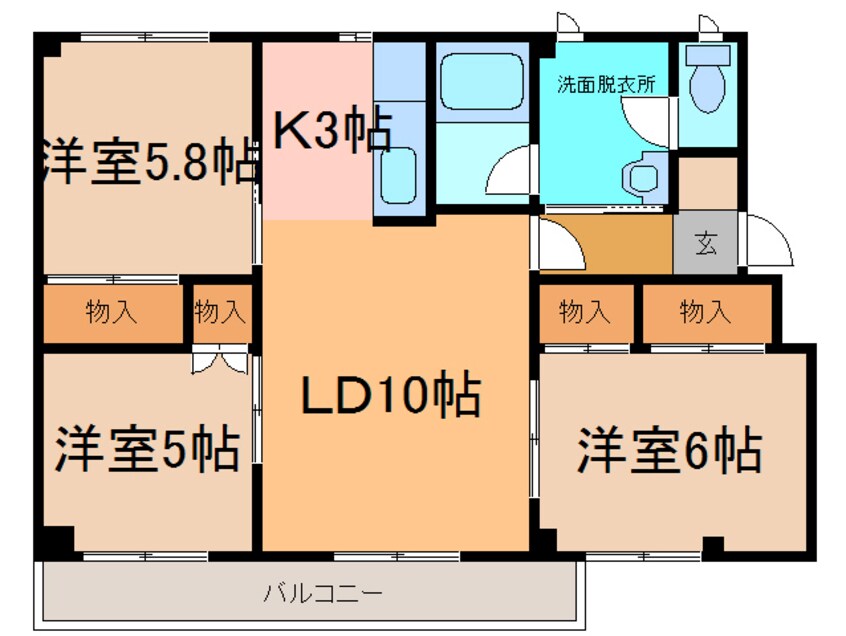 間取図 第二西武ハイツ