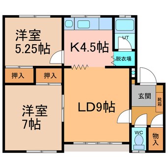 間取図 ハイツ栗林