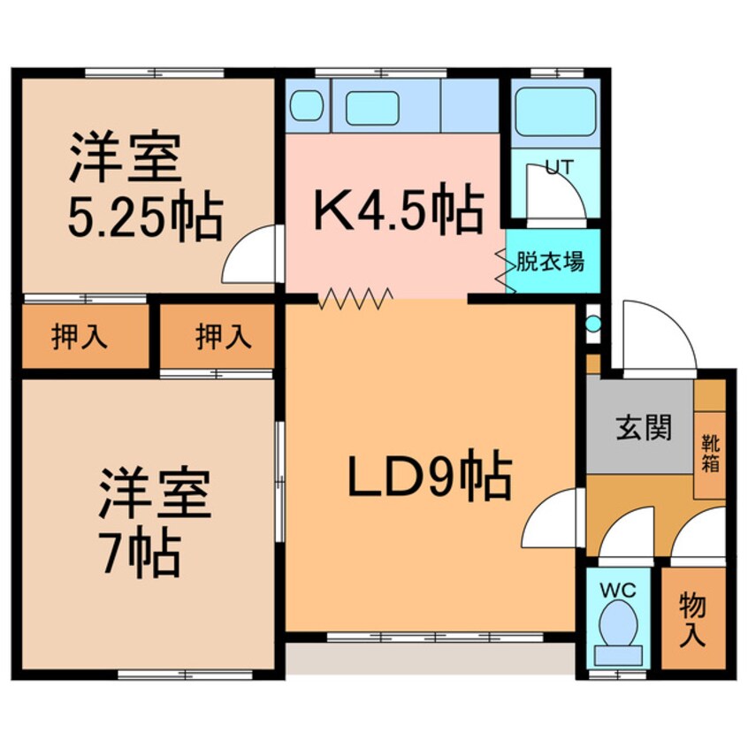 間取図 ハイツ栗林