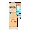 ラパーチェ 1LDKの間取り