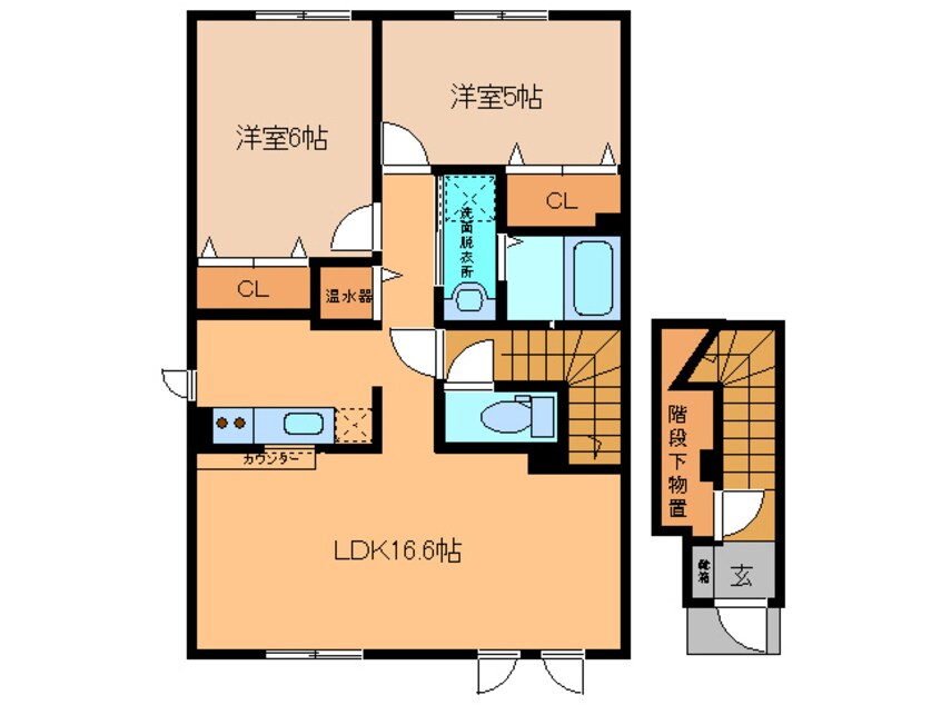 間取図 プラシードＭ(北１丁目)