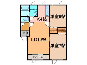 間取図 ｻｸｾｽ161