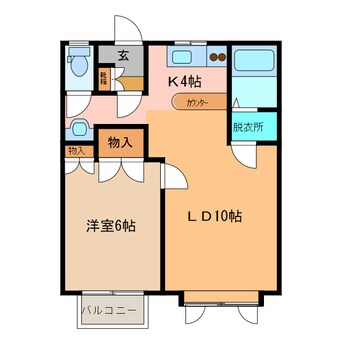 間取図 ｺｰﾎﾟﾗｽ大倉