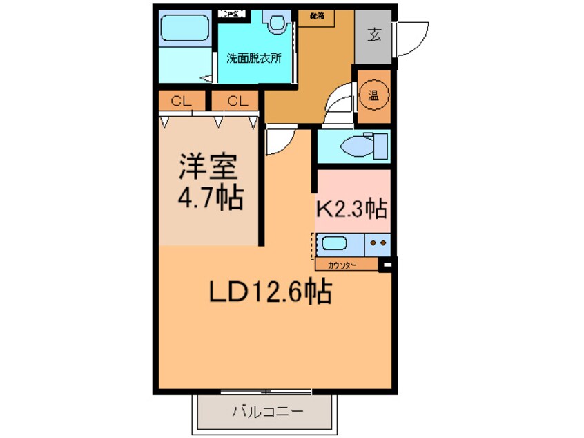 間取図 ｱﾋﾞﾀ新緑