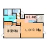 ハウスオブローズ11 1LDKの間取り