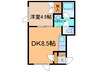 デュオM&D 1DKの間取り