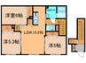 カポサルド 3LDKの間取り