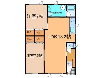 間取図 TOWN中鈴蘭南