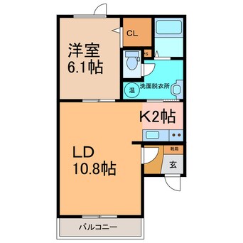 間取図 ｱﾚｰｽﾞ161