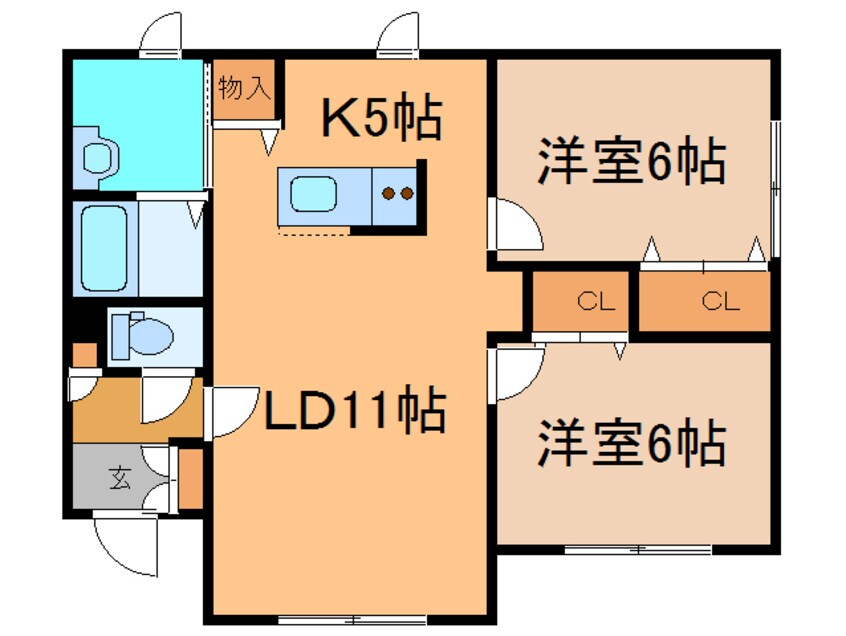 間取図 Luce（ﾙｰﾁｪ）