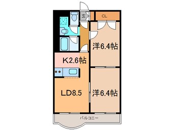 間取図 SUNCREST（ｻﾝｸﾚｽﾄ）