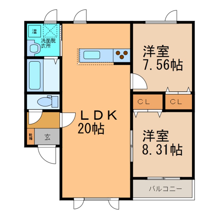 間取図 バップバーレンW17