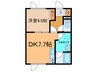 Ｃｅｒｅｚｏ 1DKの間取り