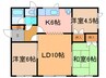 西25南2貸家（19-2）3LDK 3LDKの間取り