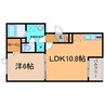アロンジェ 1LDKの間取り