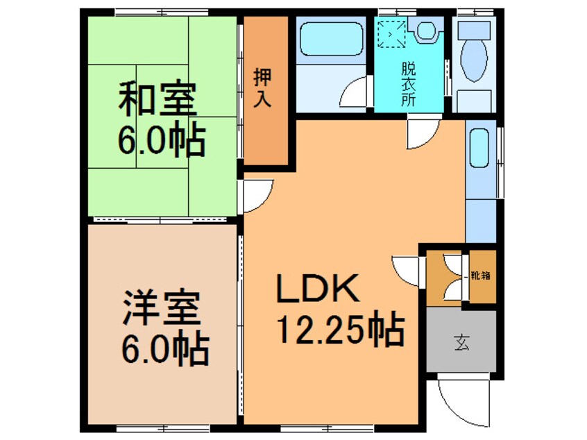 間取図 コーポ翔