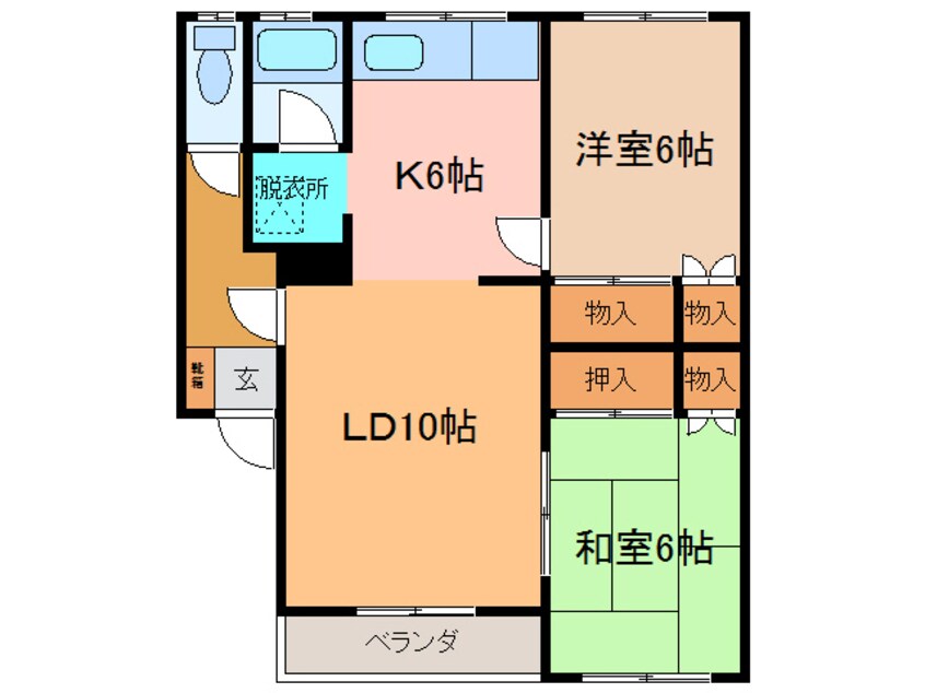 間取図 柏林ﾊｲﾂ