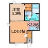 ＣＯＺＹ（コージィー） 1LDKの間取り